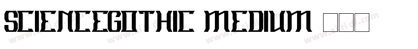 ScienceGothic Medium字体转换